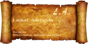 Laskai Adelaida névjegykártya